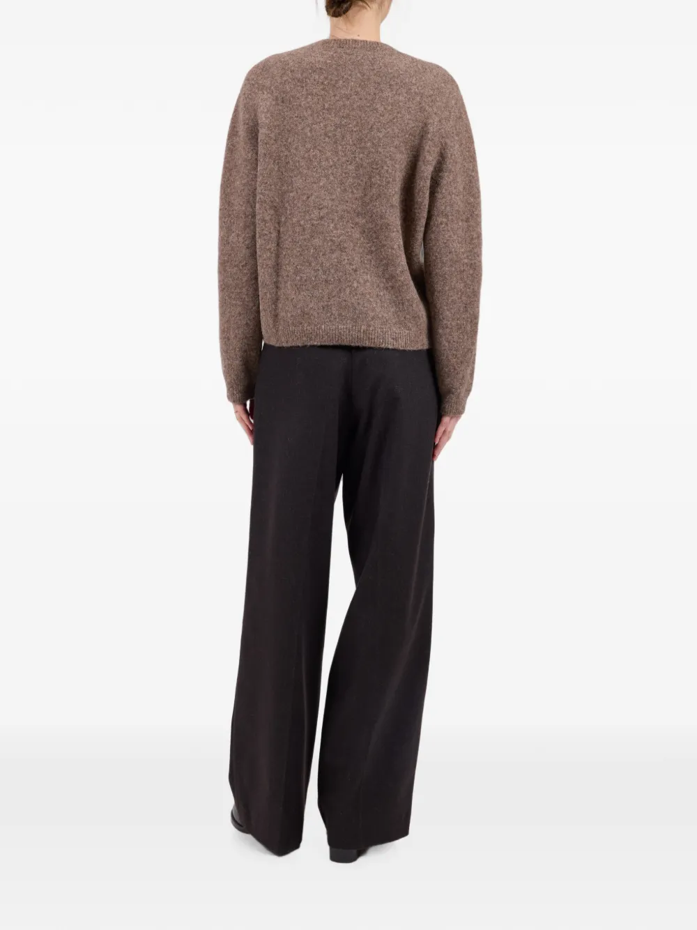 A.P.C. Marion taupe vest van alpacawol Bruin