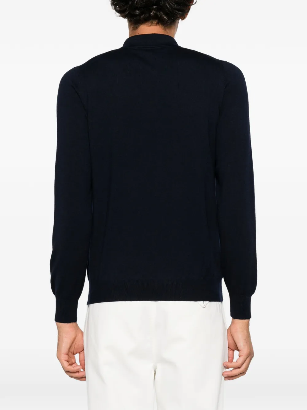 Tagliatore long-sleeve polo shirt Blauw
