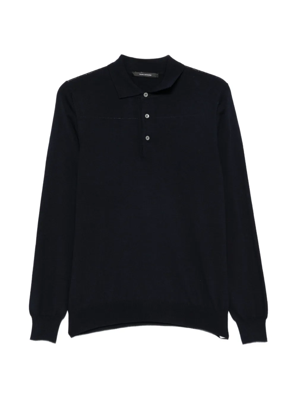 Tagliatore long-sleeve polo shirt Blauw