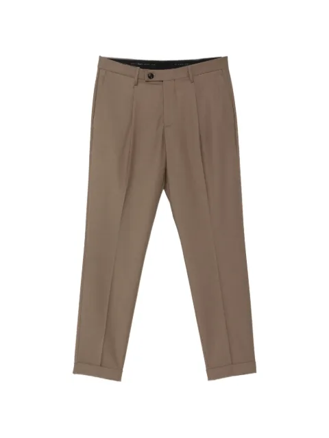 michael coal pantalones Frederick con dobladillo vuelto y pinzas