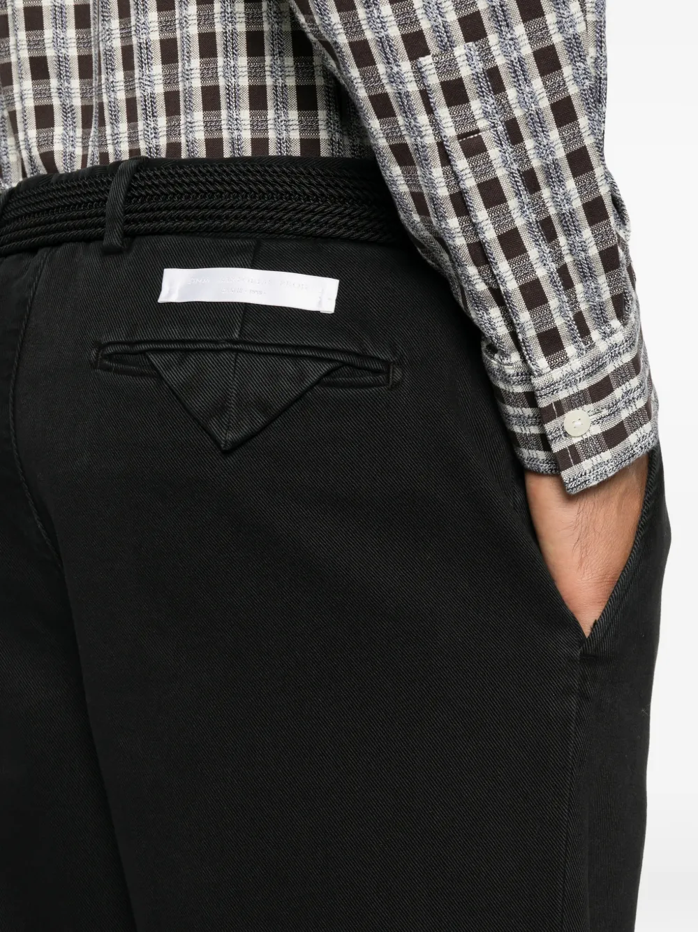 Briglia 1949 Straight broek met plooien Zwart