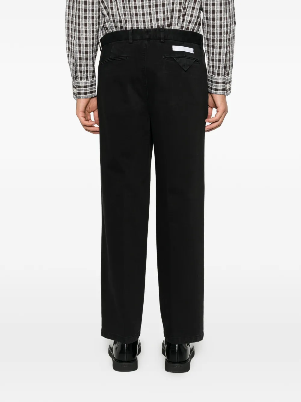 Briglia 1949 Straight broek met plooien Zwart