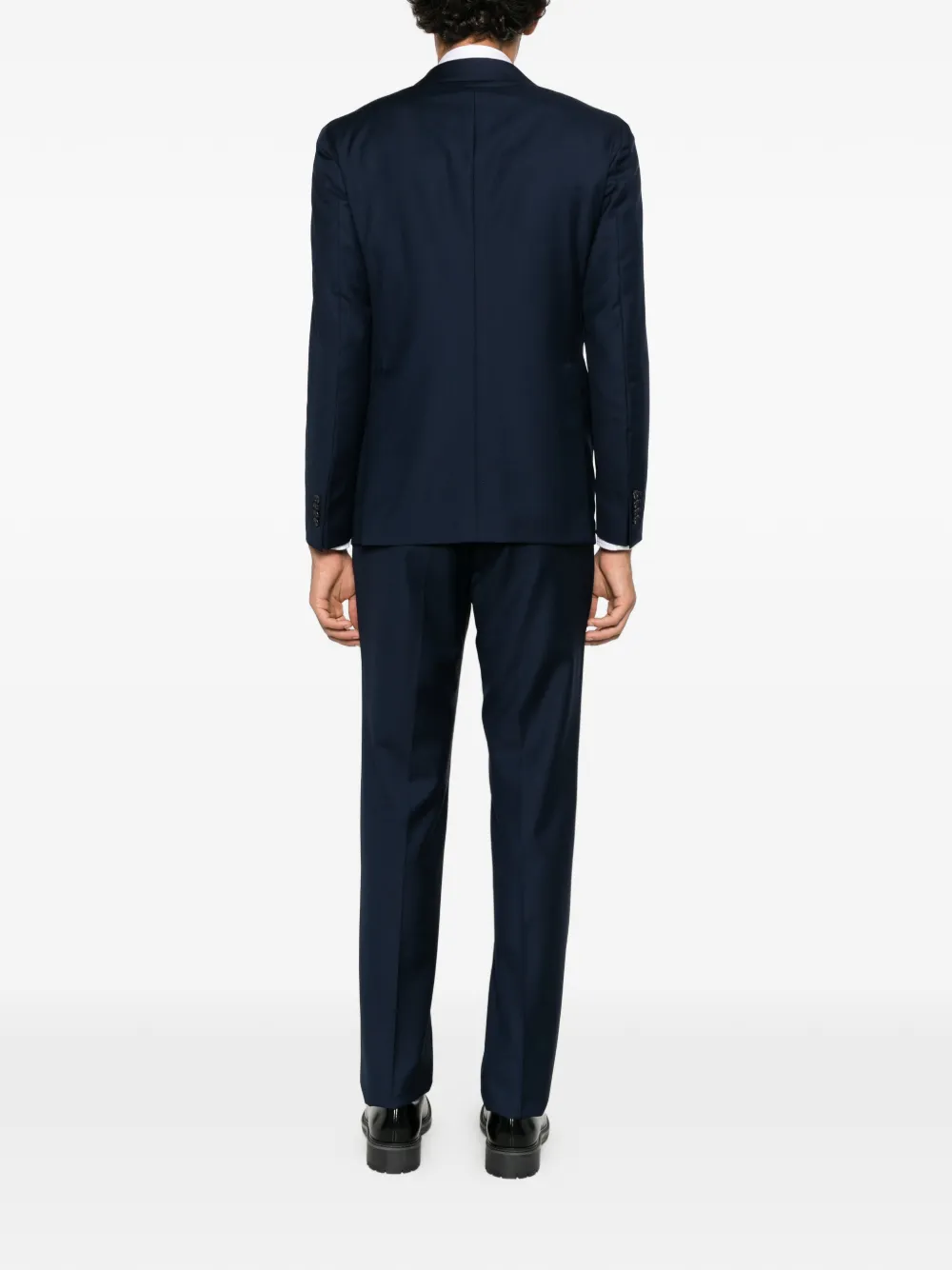 Tagliatore double-breasted peaked-lapel suit Blauw