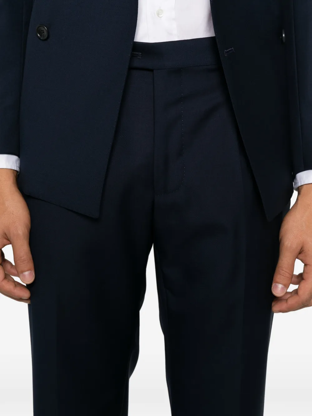 Tagliatore double-breasted peaked-lapel suit Blauw