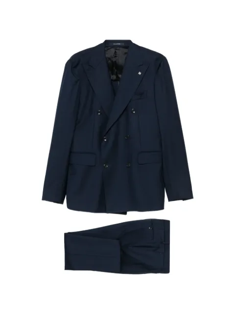 Tagliatore double-breasted peaked-lapel suit
