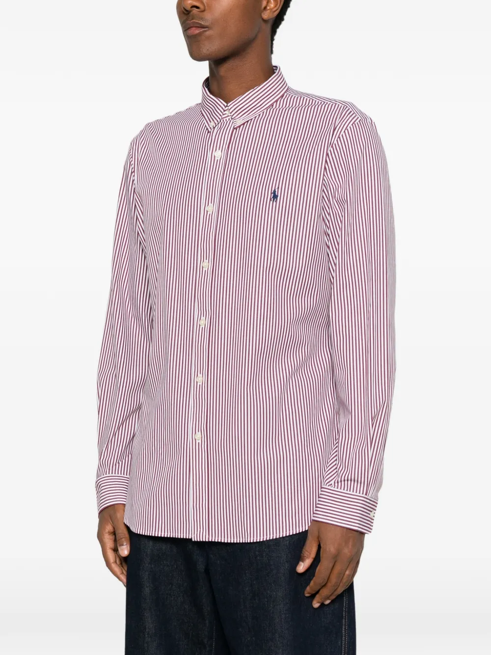 Polo Ralph Lauren striped button-down shirt Wit