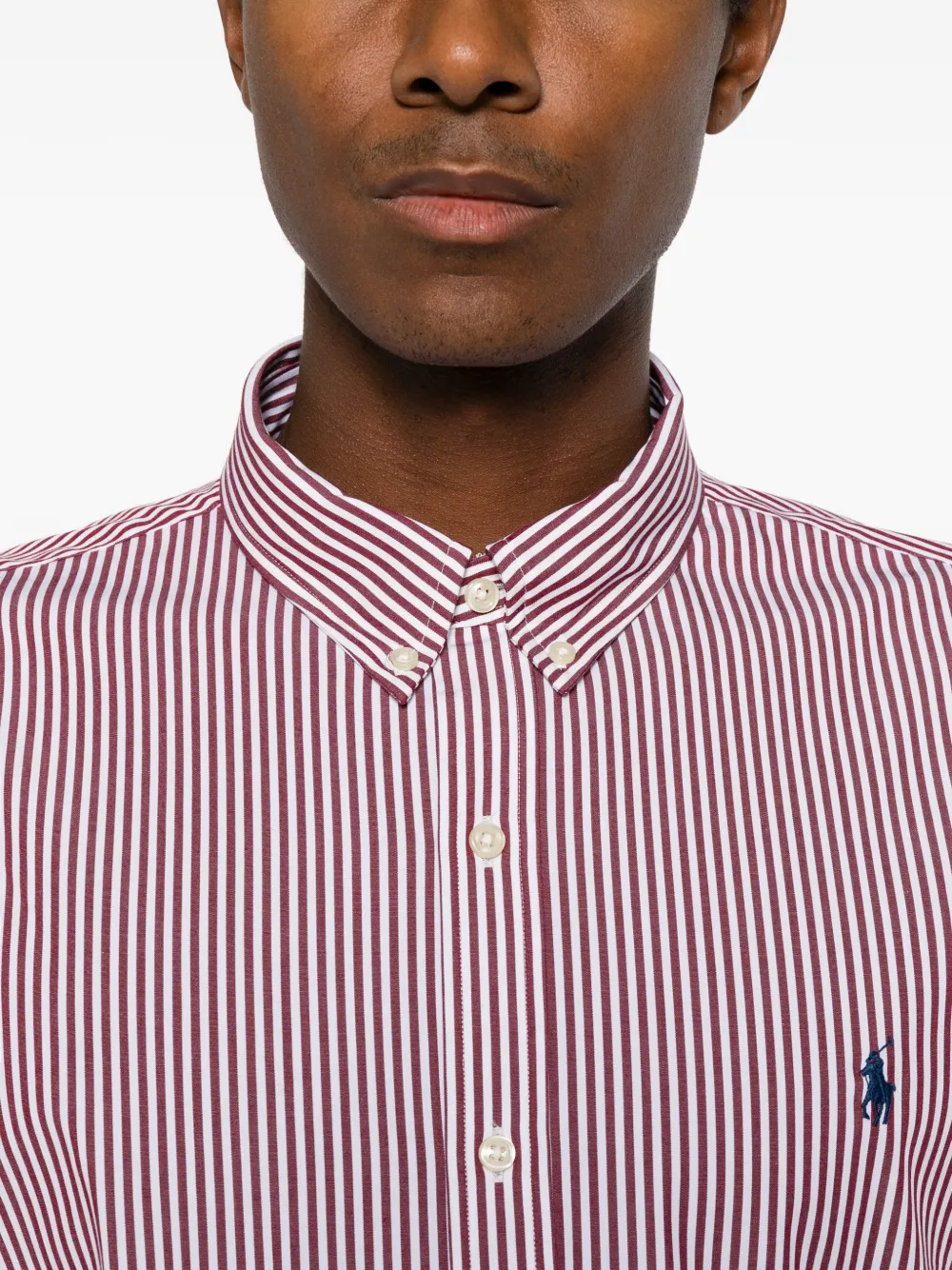 Polo Ralph Lauren striped button-down shirt Wit