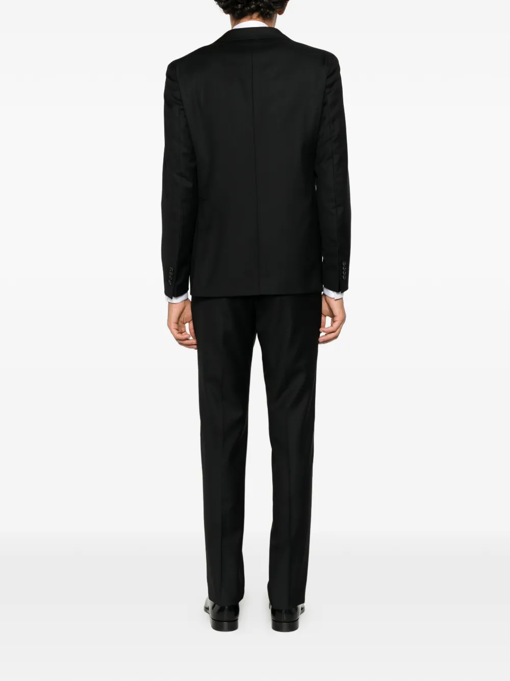 Tagliatore single-breasted wool suit Zwart