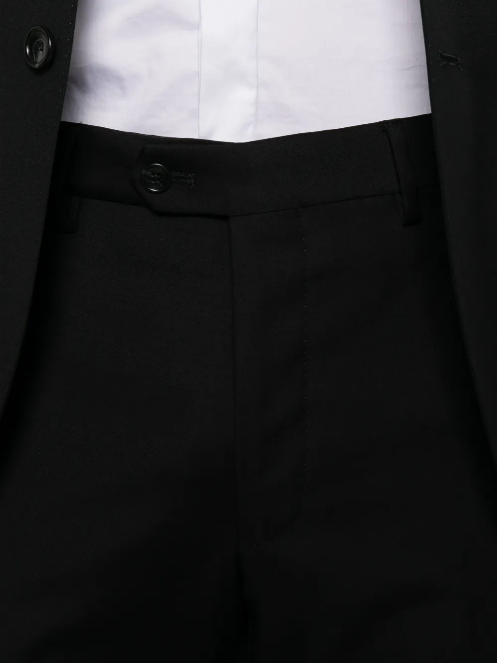 Tagliatore single-breasted wool suit Zwart
