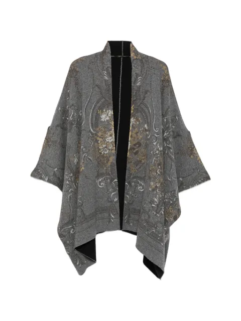 Roberto Cavalli Vintage 2000s floral-print cape