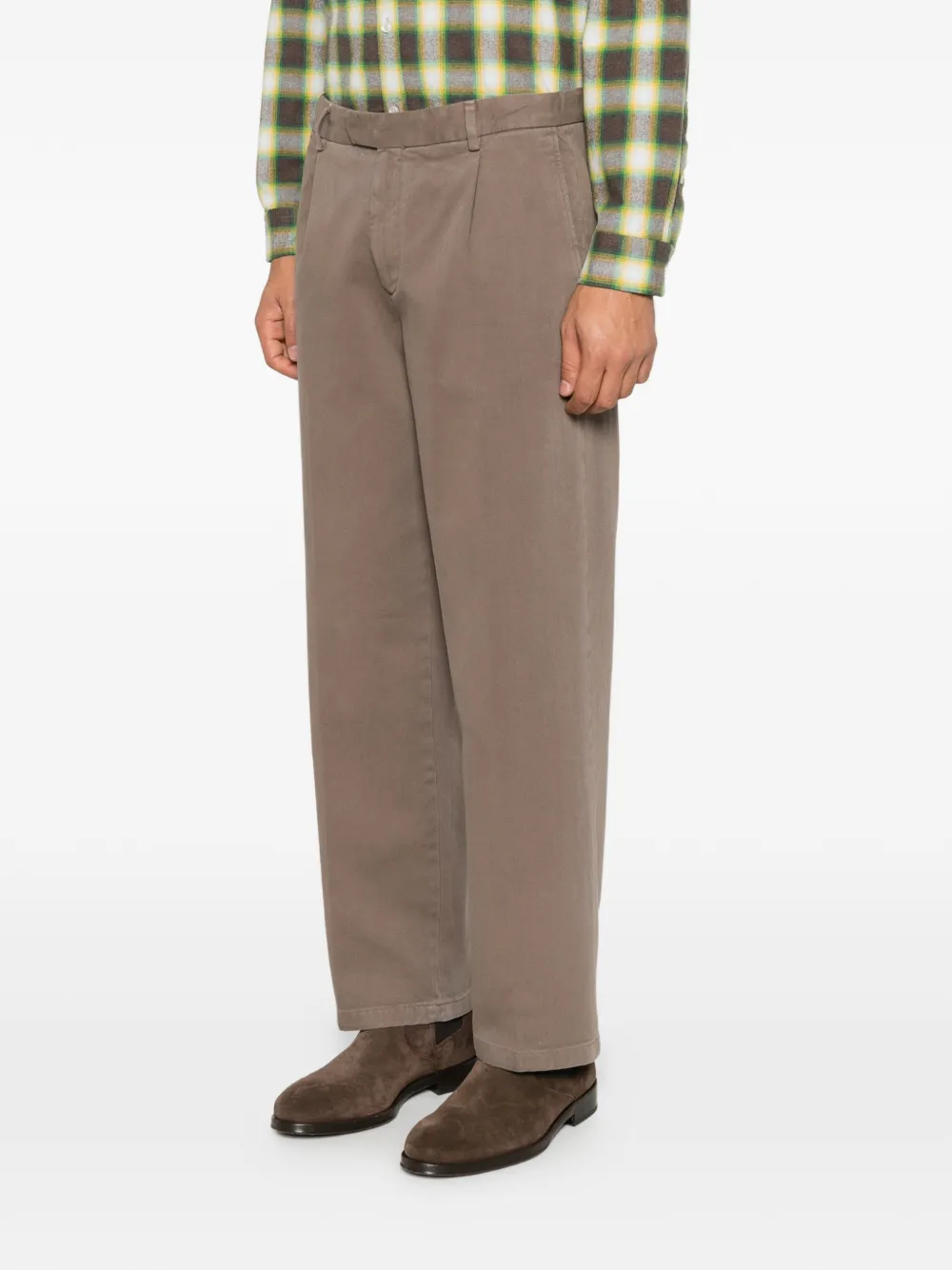 Briglia 1949 Straight plooibroek Bruin