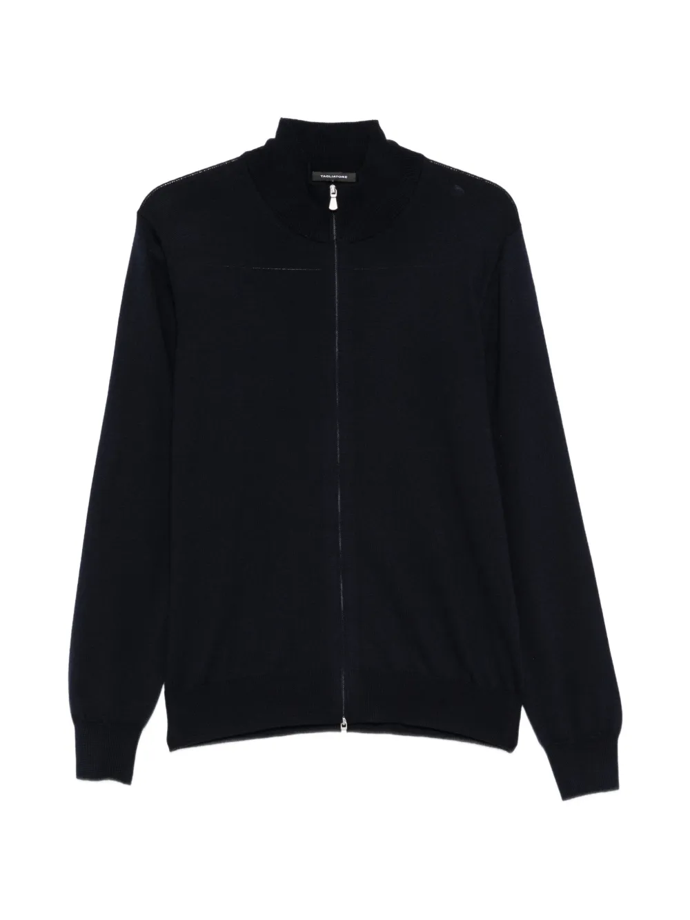 Tagliatore zip-up high-neck cardigan - Blau