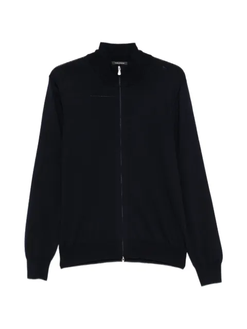 Tagliatore zip-up high-neck cardigan