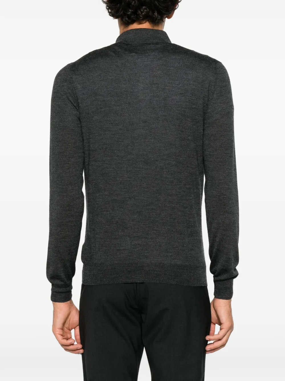 Tagliatore long-sleeve polo shirt Grijs