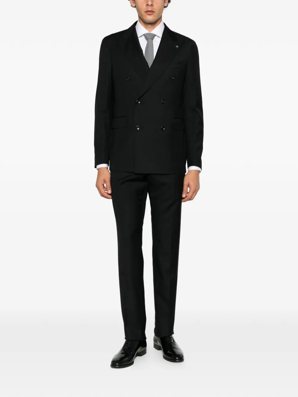 Tagliatore double-breasted suit Zwart