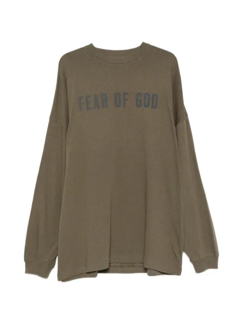 FEAR OF GOD ESSENTIALS sport mesh merch long-sleeve T-shirt