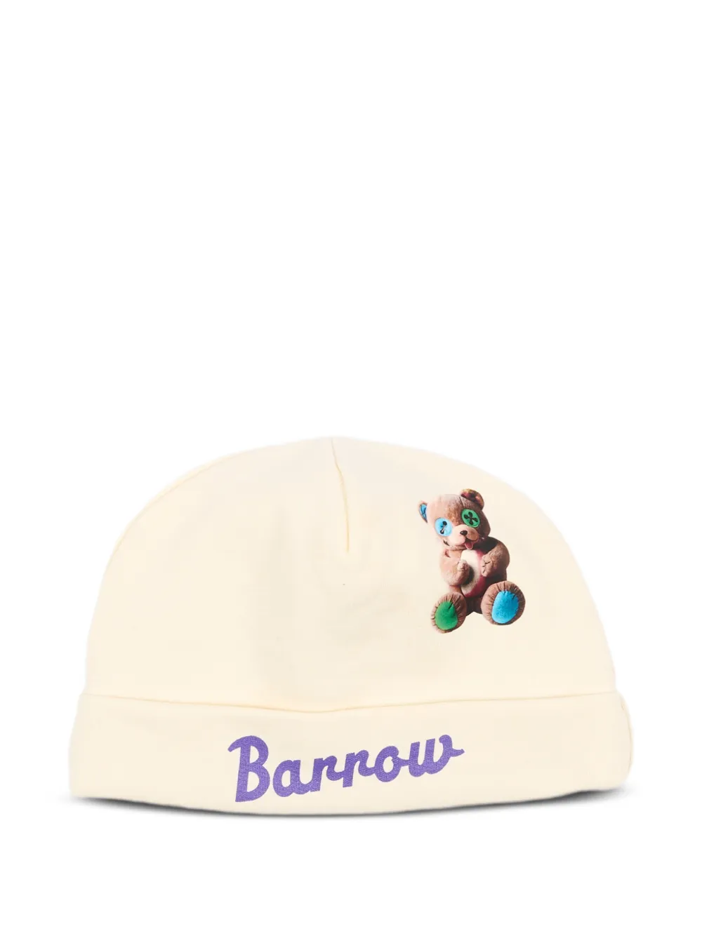 Barrow kids teddy bear-print beanie hat - Toni neutri