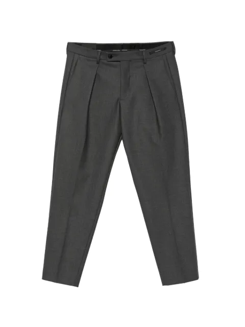 michael coal Freddy pleated-detail turn-up trousers