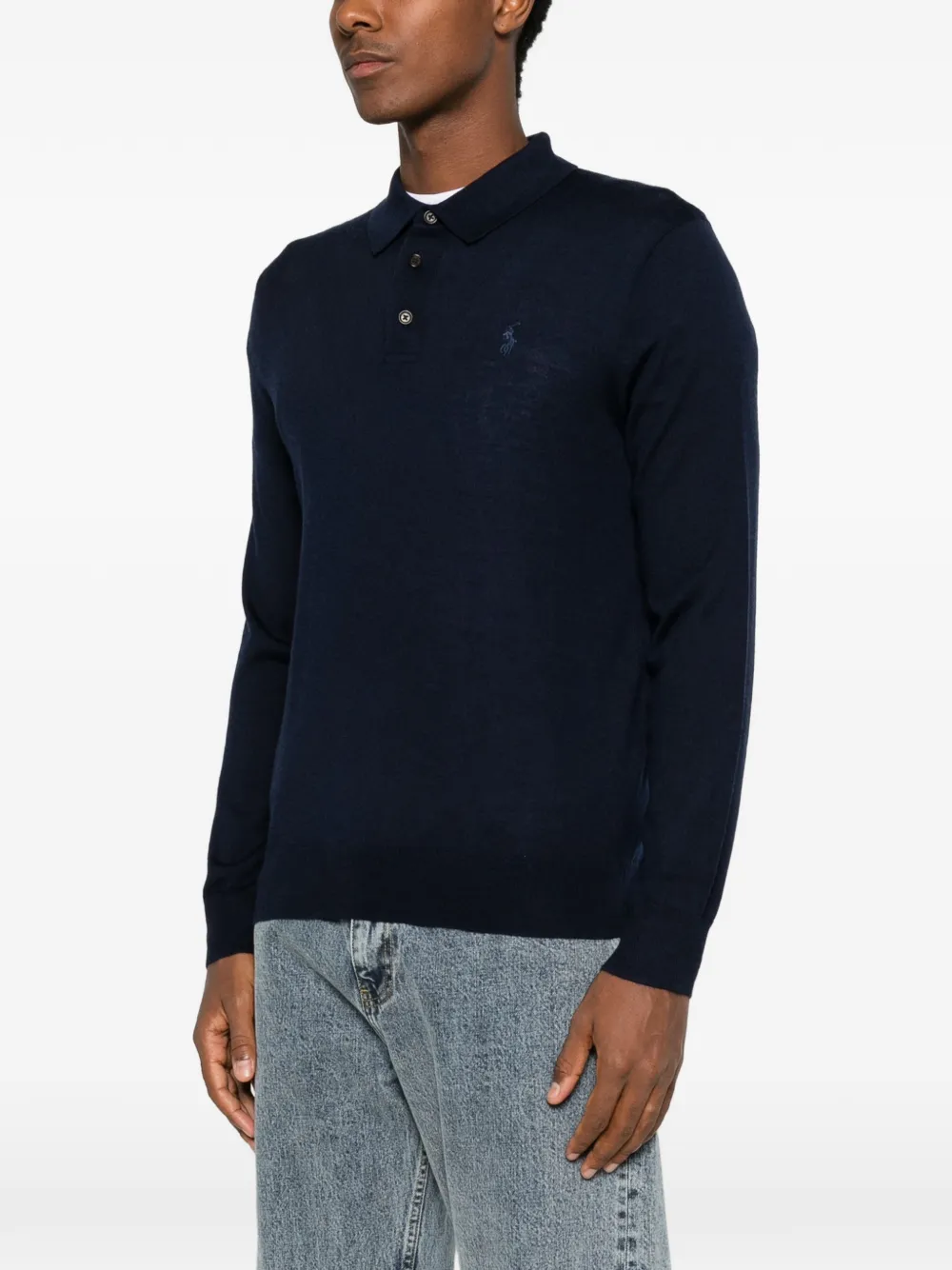 Polo Ralph Lauren Pony-detail polo sweater Blauw