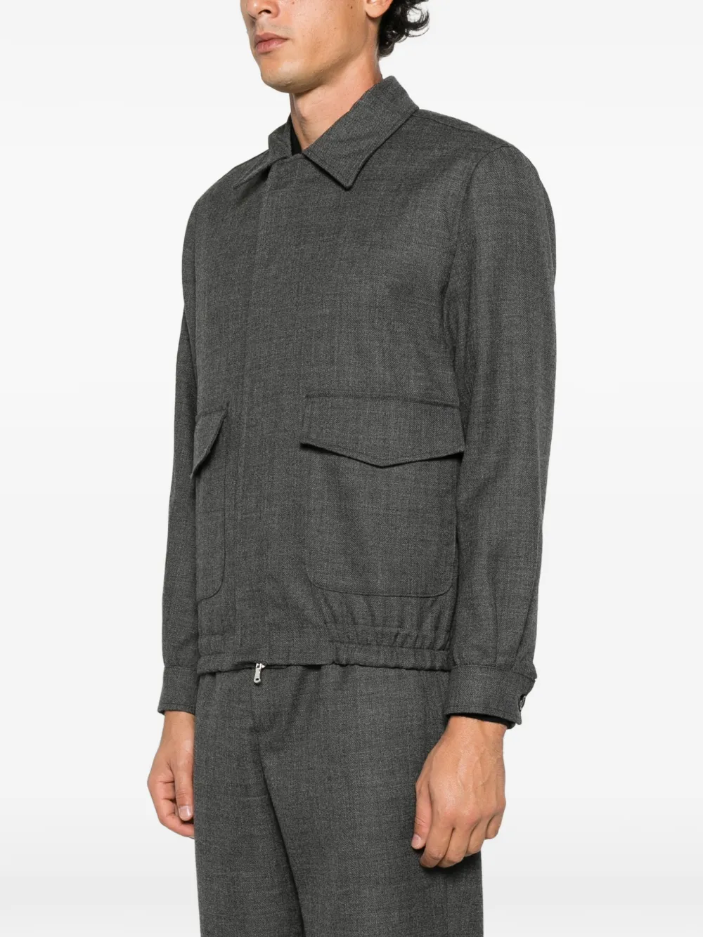 Briglia 1949 elasticated-hem jacket Grijs