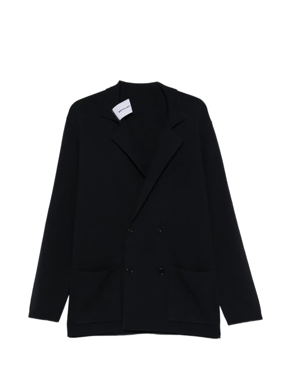 Tagliatore double-breasted knitted jacket Blauw