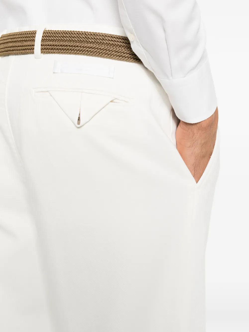 Briglia 1949 Straight plooibroek Wit