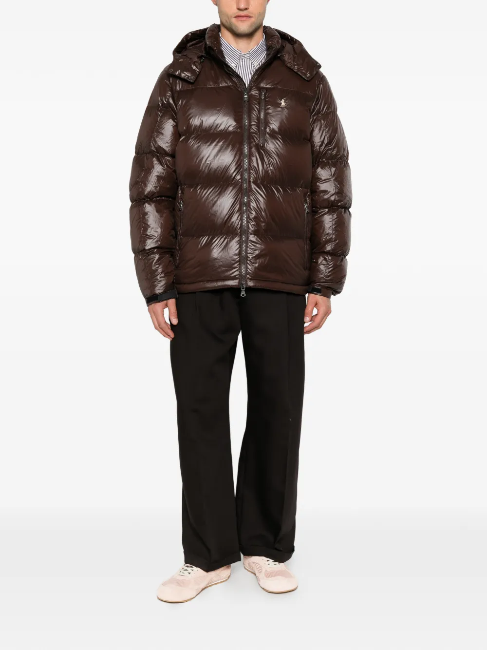 Polo Ralph Lauren quilted hooded coat Bruin