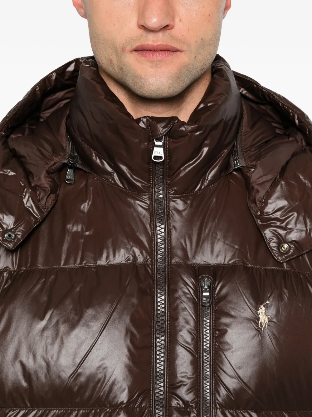 Polo Ralph Lauren quilted hooded coat Bruin
