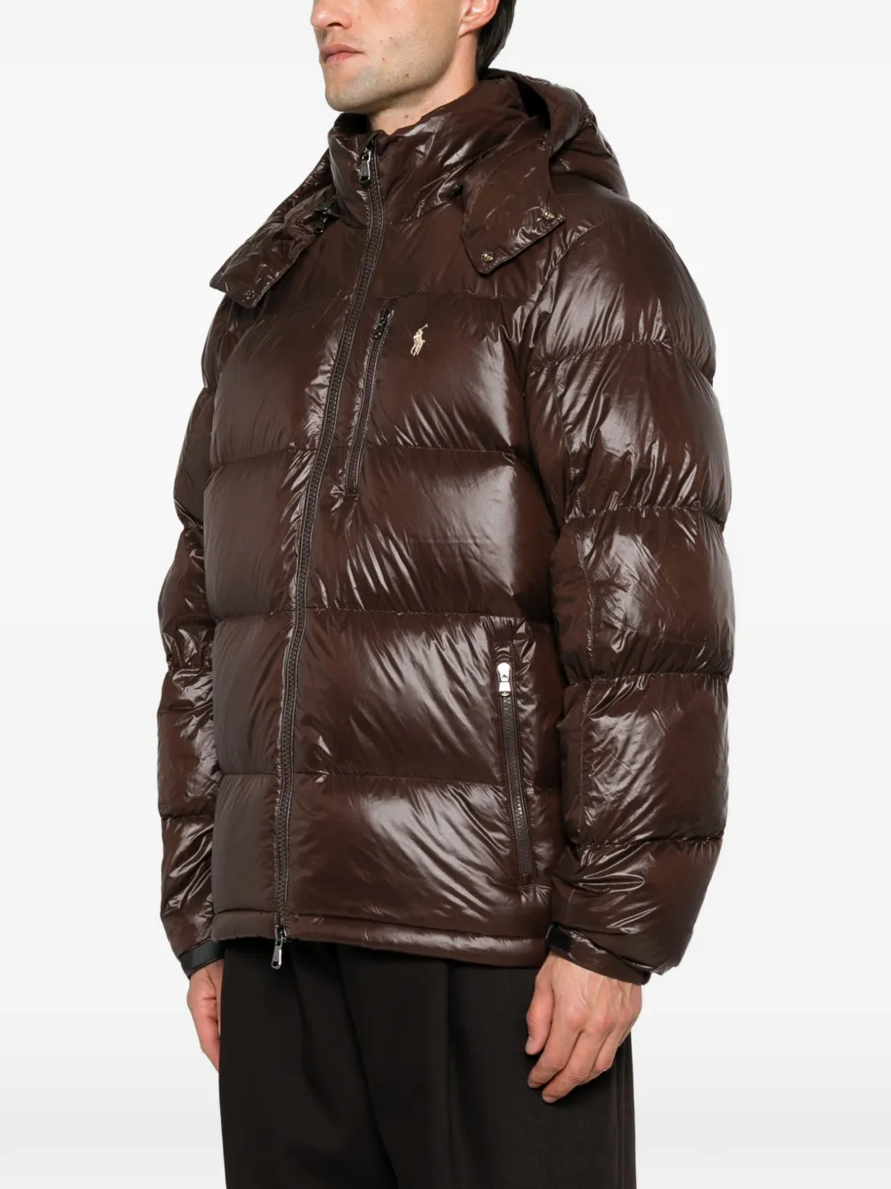 Polo Ralph Lauren quilted hooded coat Bruin