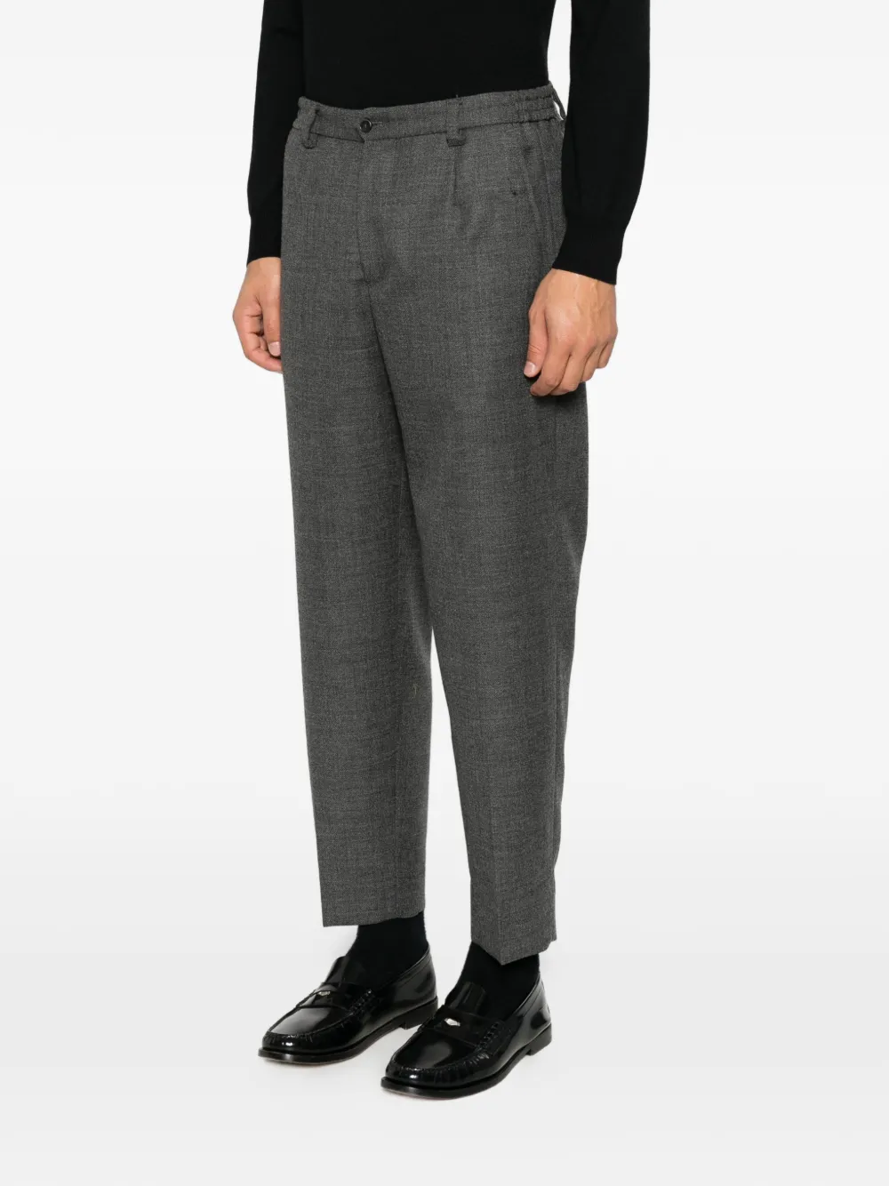 Briglia 1949 Portofino pleated tailored trousers Grijs