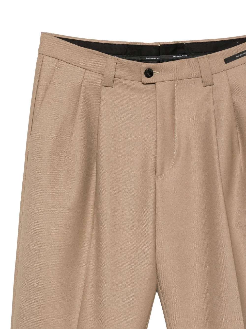 michael coal Harrison pantalon met plooien Beige