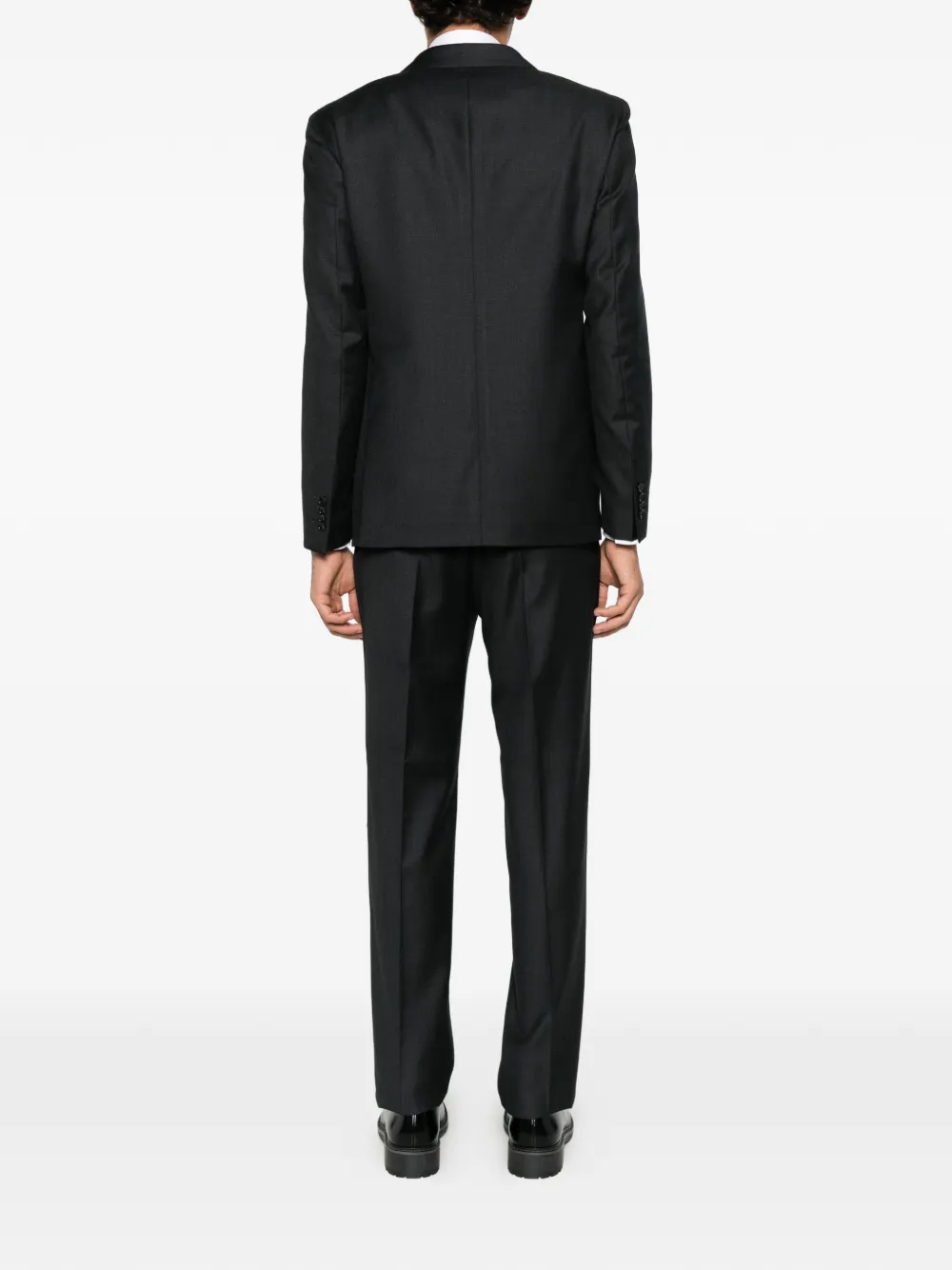 Tagliatore double-breasted three-piece suit Zwart