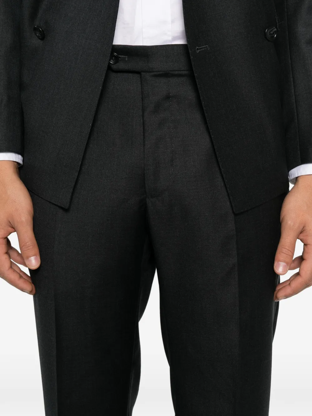Tagliatore double-breasted three-piece suit Zwart