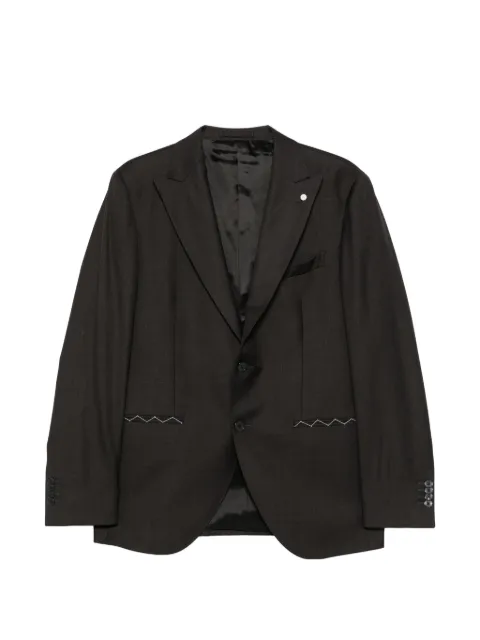 LUIGI BIANCHI MANTOVA peak-lapel single-breasted suit