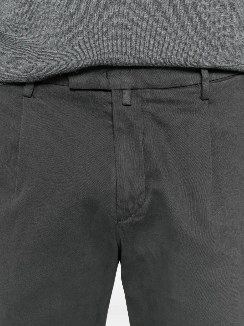 Briglia 1949 pleated tapered trousers Grijs