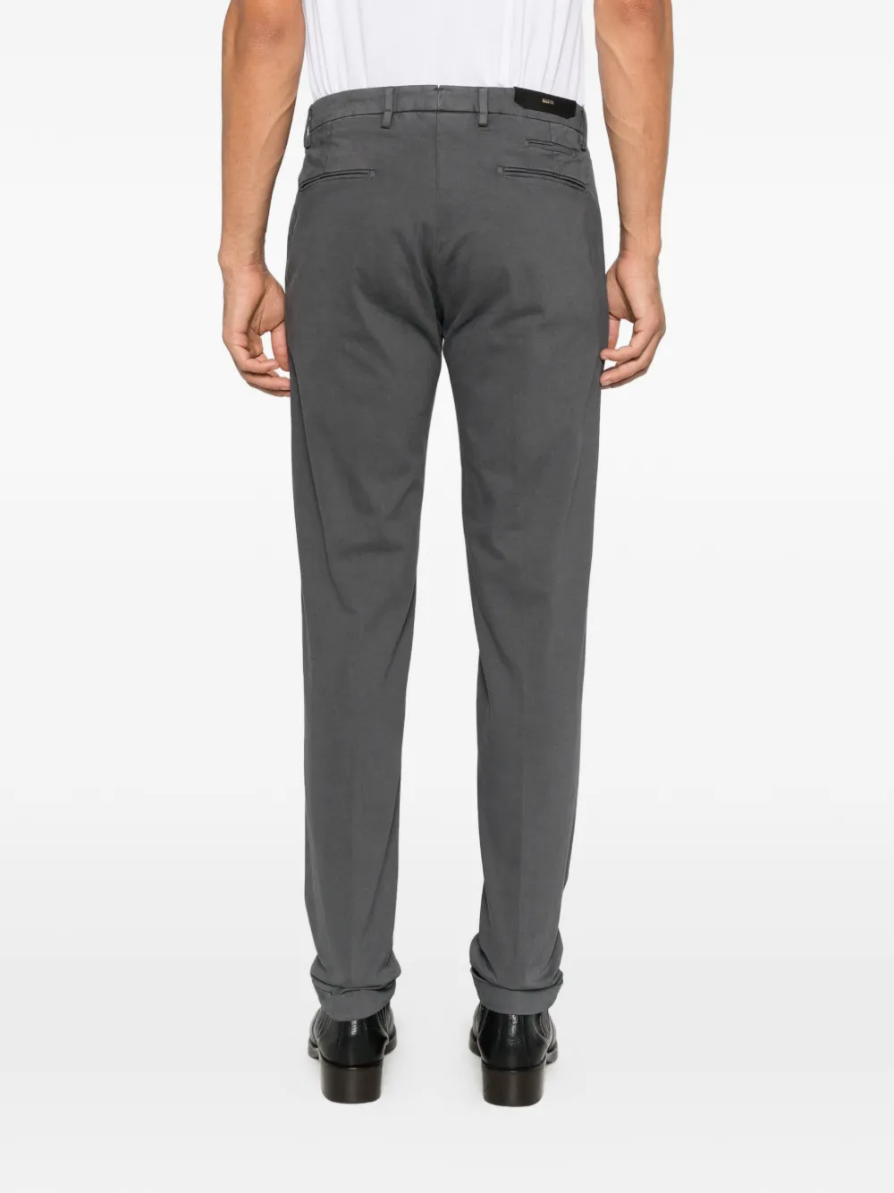 Briglia 1949 pleated tapered trousers Grijs