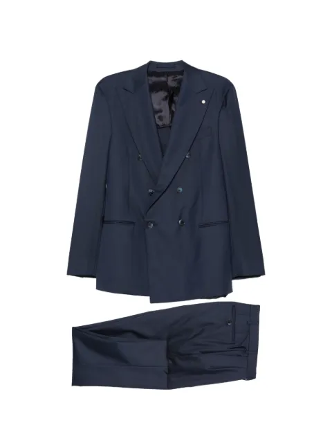 LUIGI BIANCHI MANTOVA double-breasted peaked-lapel suit
