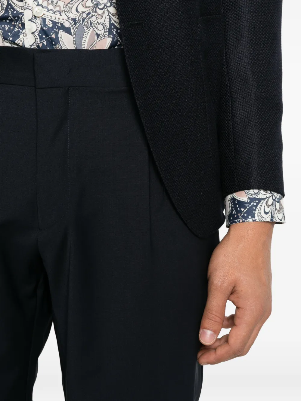BE ABLE Ricky broek met geplooid detail Blauw