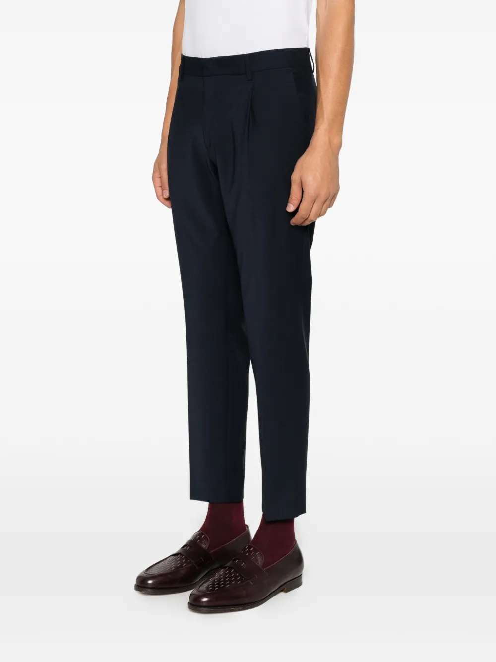 BE ABLE Ricky broek met geplooid detail Blauw