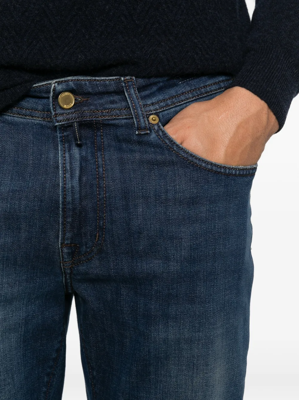 Briglia 1949 slim-fit jeans Blauw