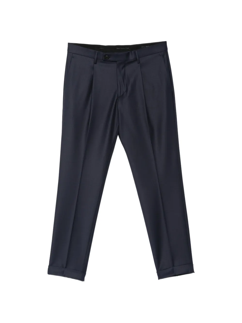 michael coal Frederick pleated turn-up trousers - Blau