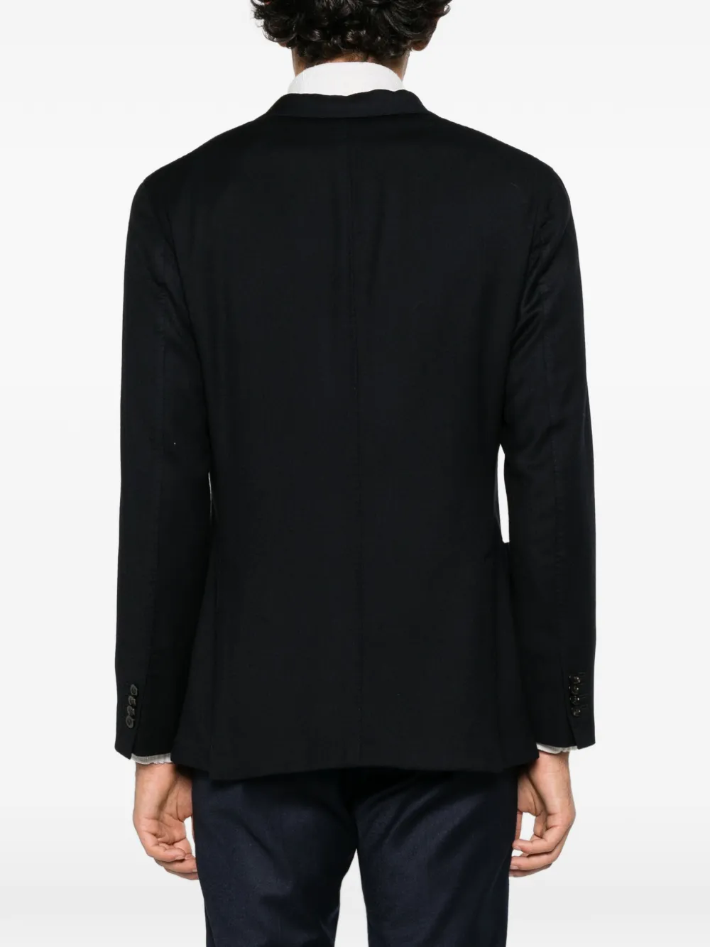 Boglioli single-breasted notched-lapel blazer Zwart