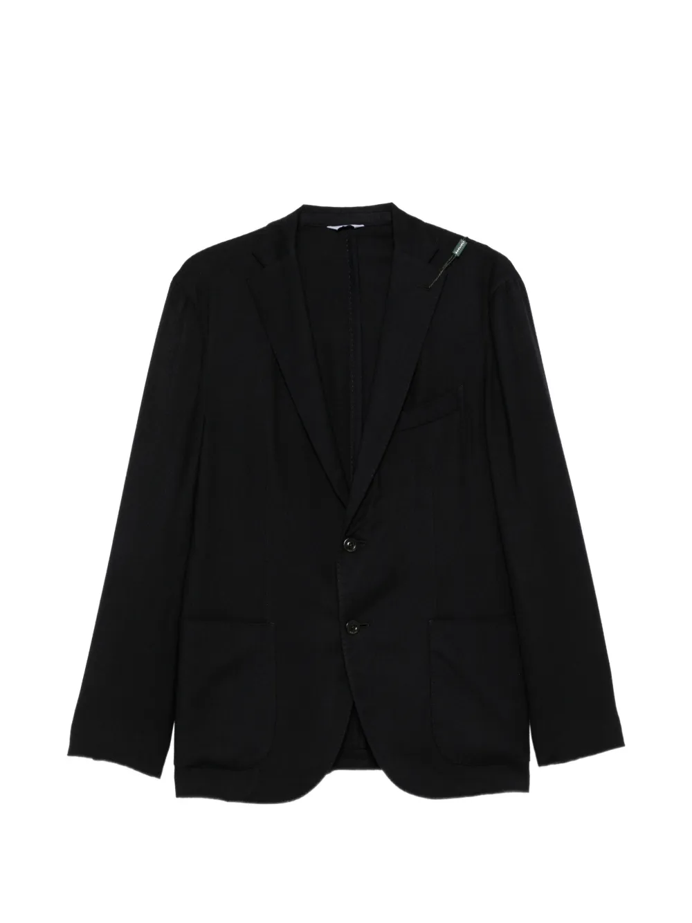 Boglioli single-breasted notched-lapel blazer Zwart