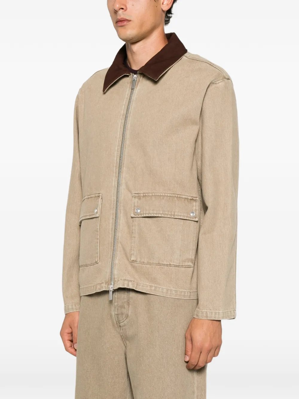 Drôle De Monsieur zip-fastening long-sleeve Jacket | Neutrals