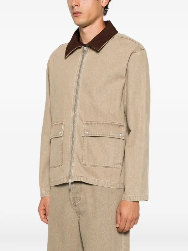 Drôle De Monsieur zip-fastening long-sleeve Jacket | Neutrals