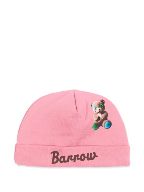 Barrow kids teddy bear-print beanie hat