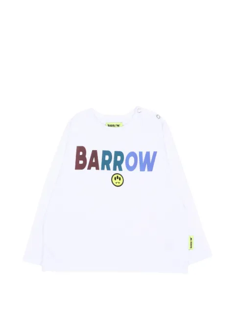 Barrow kids logo-print long-sleeve T-shirt