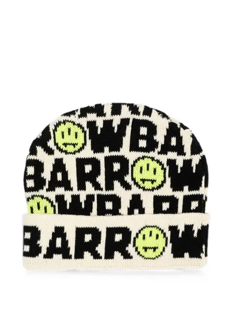 Barrow kids logo-intarsia beanie hat