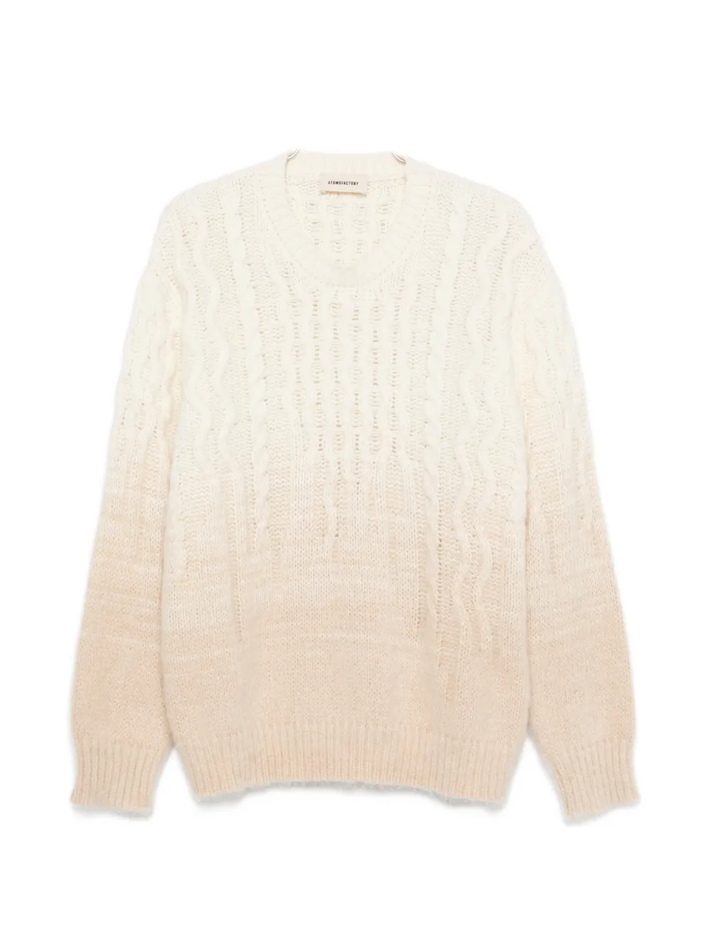 atomo factory cable-knit ombré-effect sweater - Toni neutri