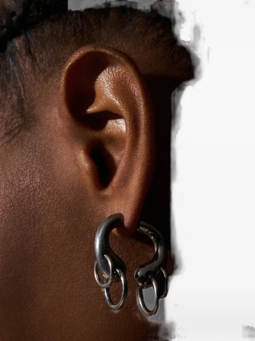 Panconesi Helix hoop earrings - Argento